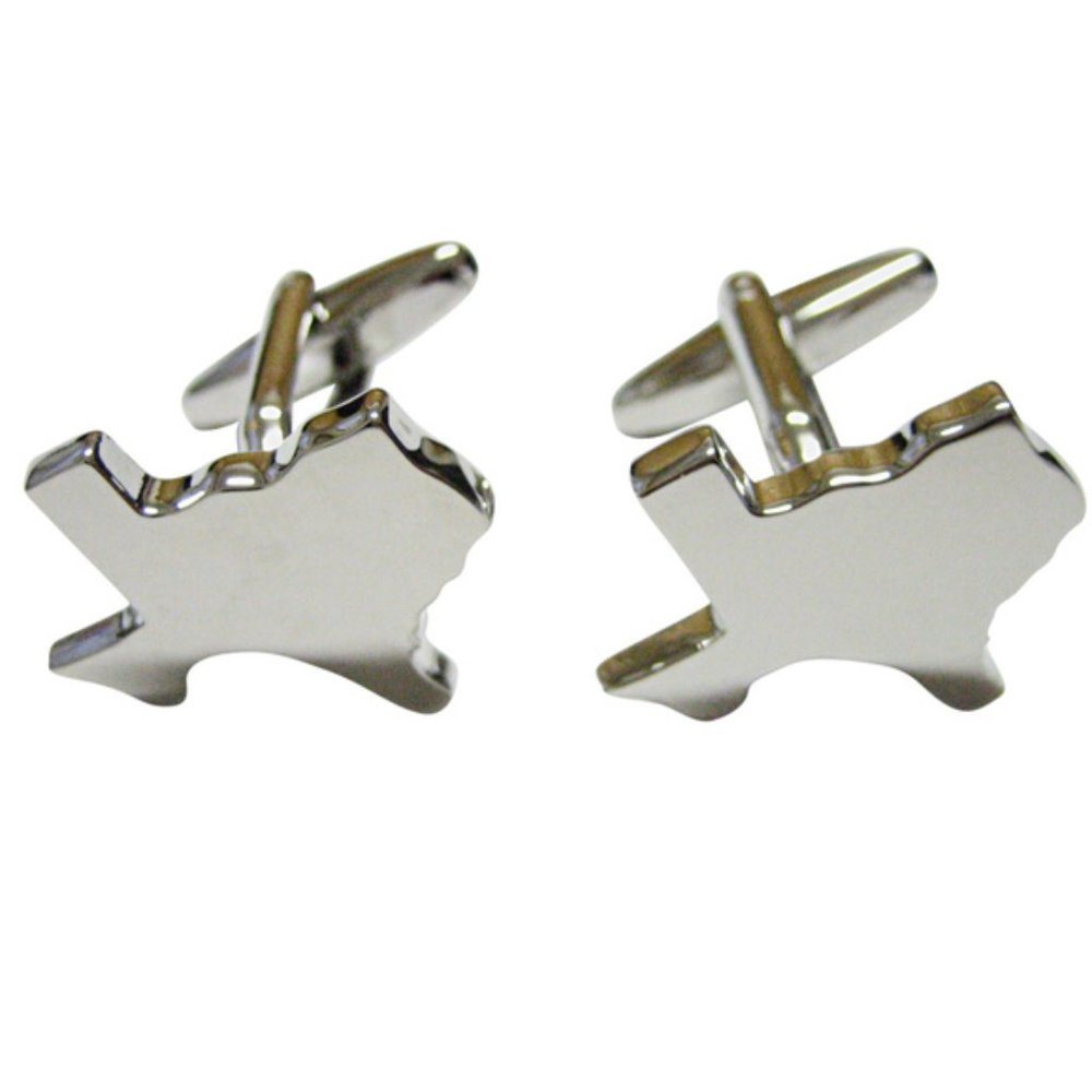 Texas State Map Shape Cufflinks - image 1
